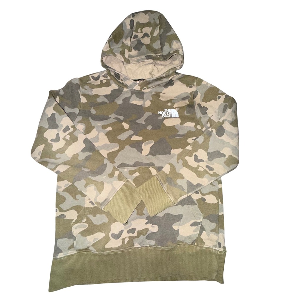 The North Face‎ Youth Camo Hoodie Pullover Fleece Lined Size S